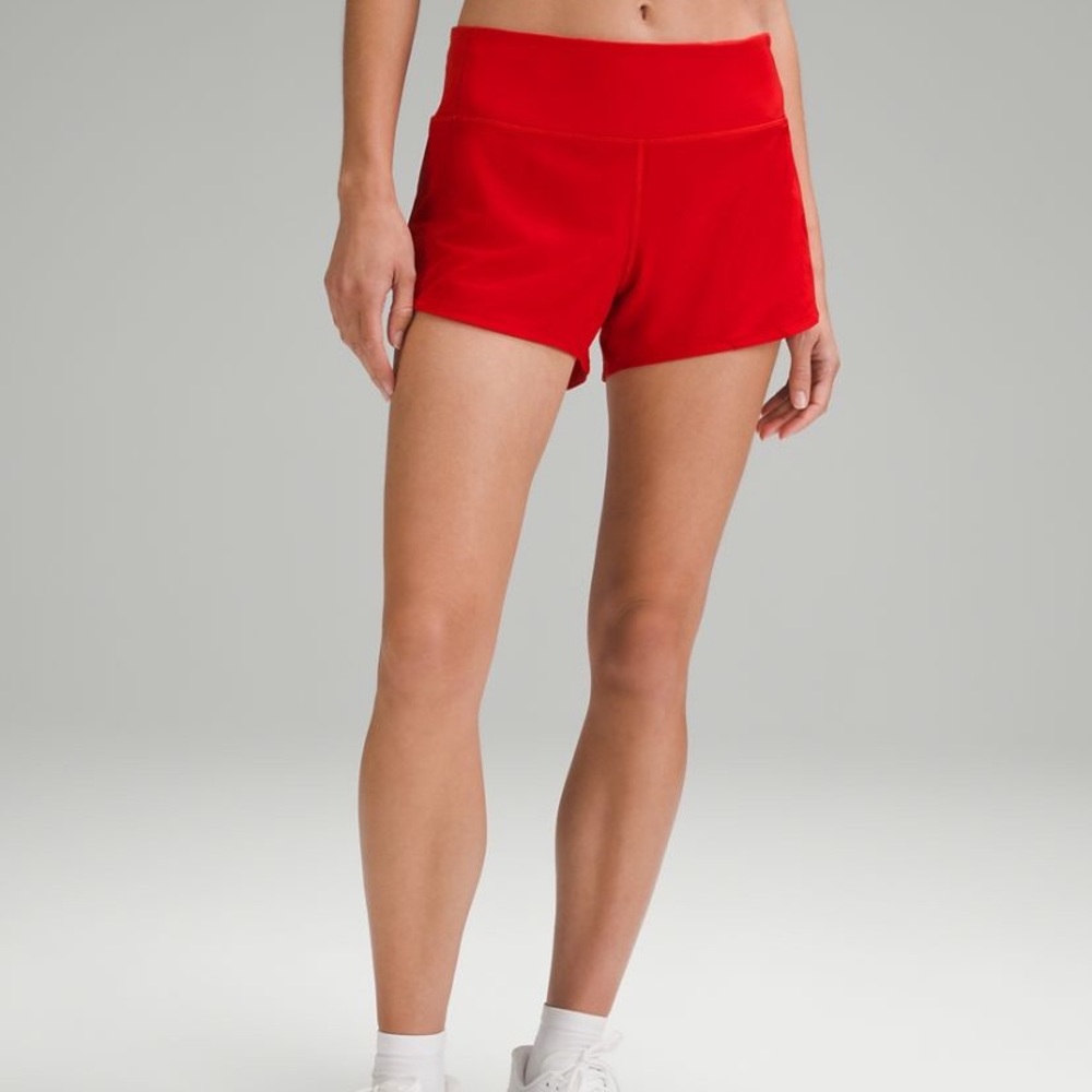 Lululemon Speed-Up Mid-Rise Lined Short 4”